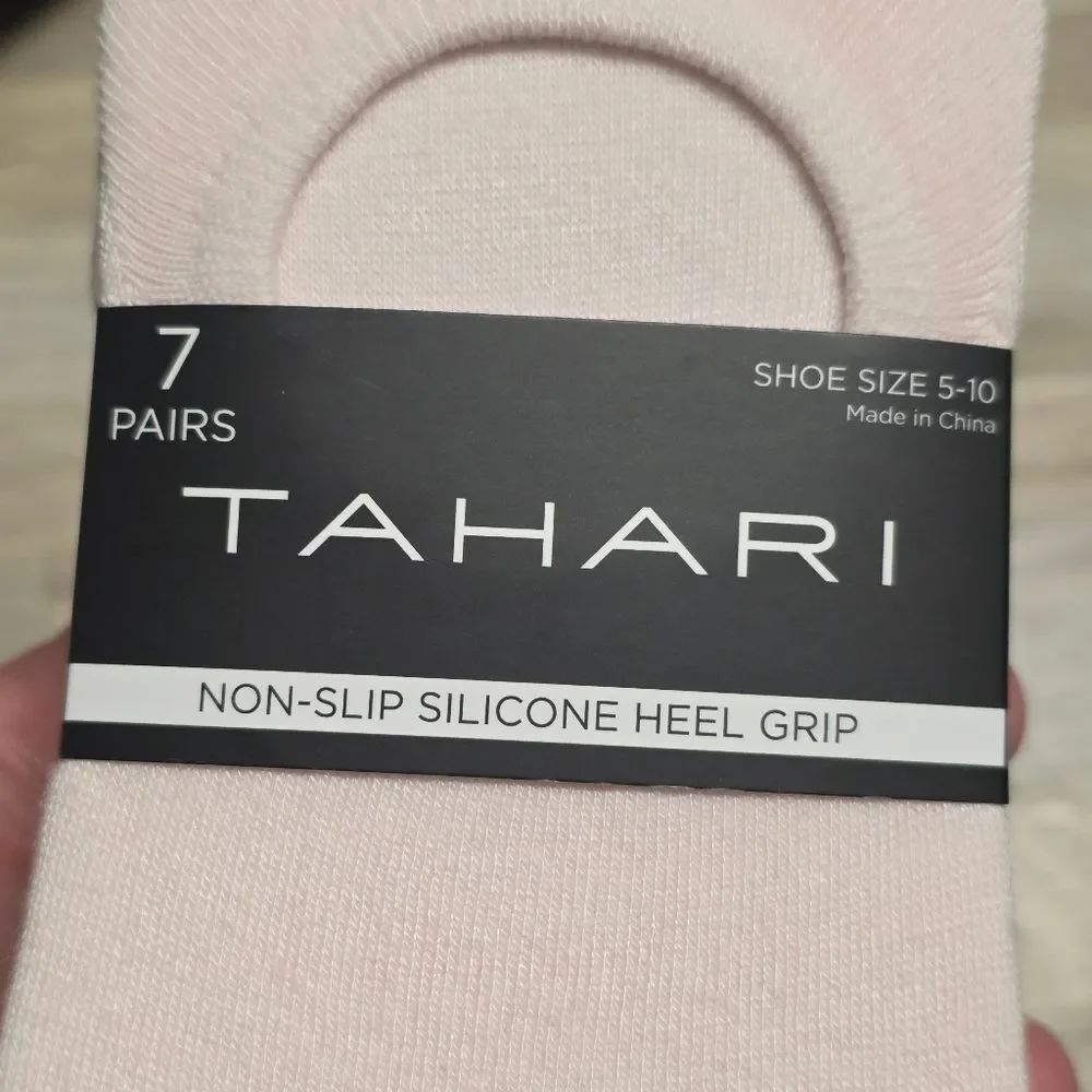 🇬🇪🔹️NWT Tahari Cotton Blend Liner No Show Socks 7 Pairs